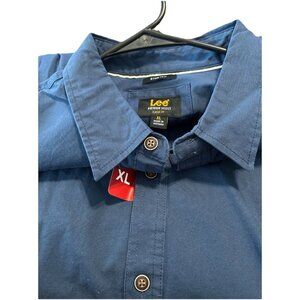 Lee Premium Select Shirt Button Down Men’s XL Classic Fit Canvas Utility